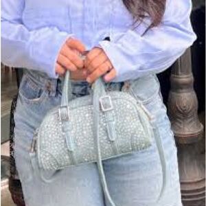 Zara | Denim Stylish Sparkly Handbag